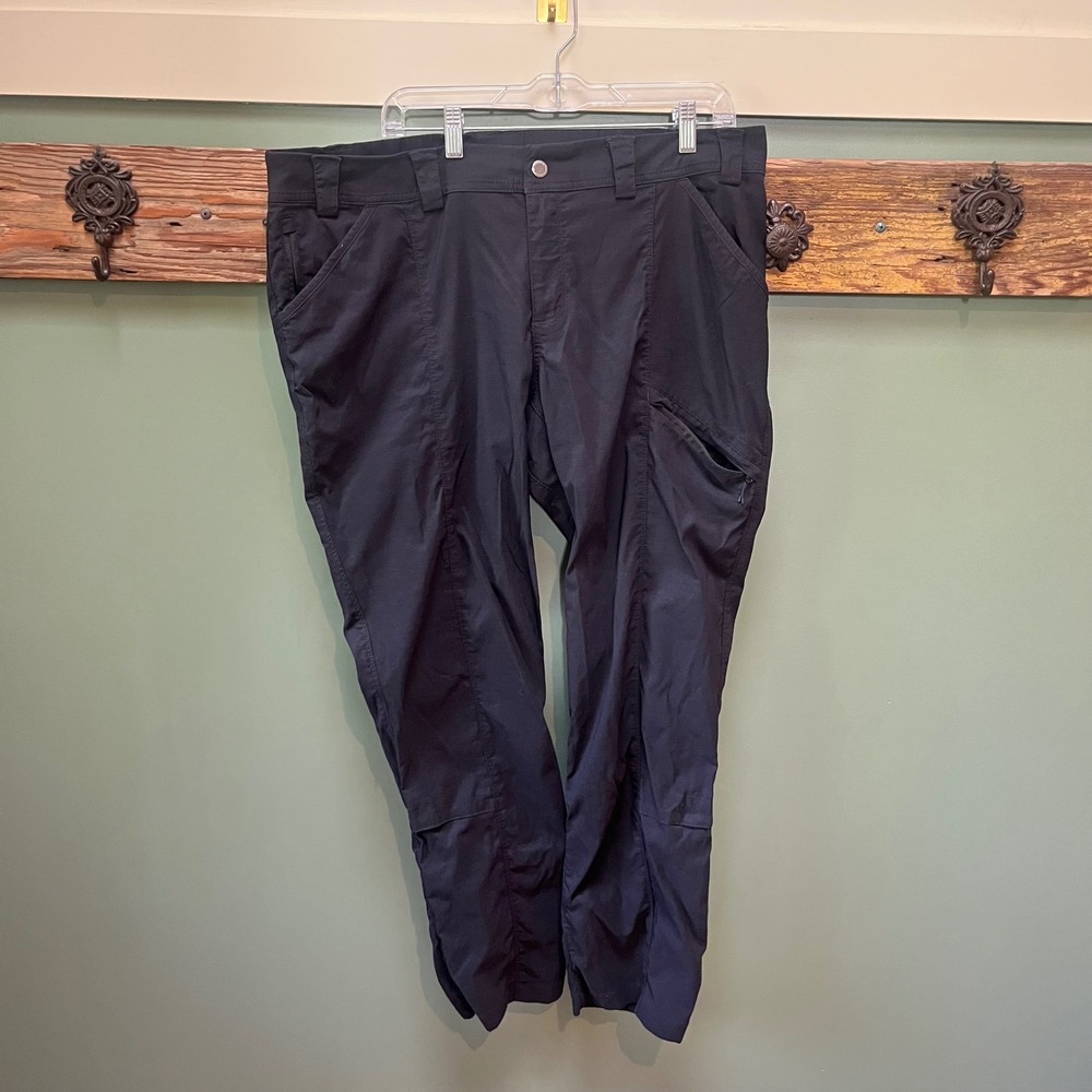 Duluth Trading Co Womens Black Flexpedition Cargo Hiking Pants 18 x 31 3237-23